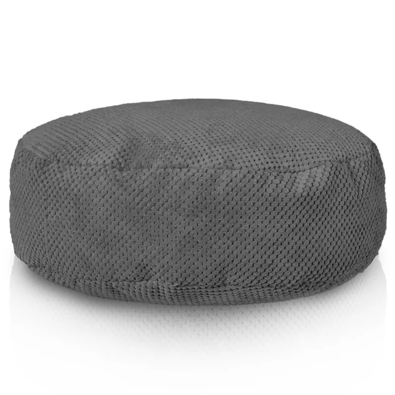 Pouf Repose-pieds Rond - Velours Texturé Dot – vue 5