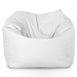 Pouf extérieur élégant en blanc pour des espaces modernes
