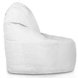 Pouf poire blanc Porto, tendance pour une esthétique de jardin contemporaine