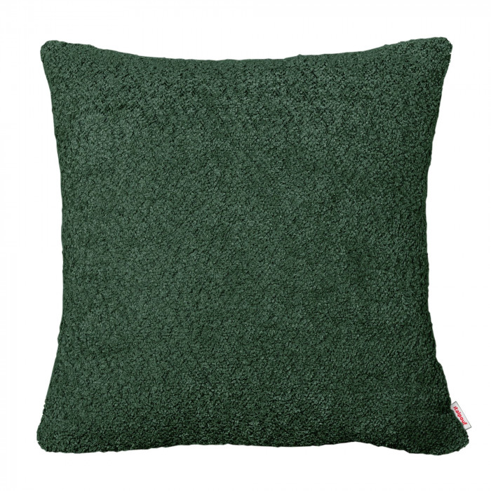 Vert foncé bouclé coussin carré Vert foncé bouclé coussin carré