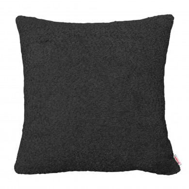 Noire bouclé coussin carré