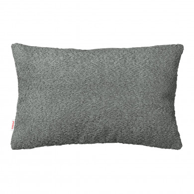 Gris bouclé oreiller rectangulaire