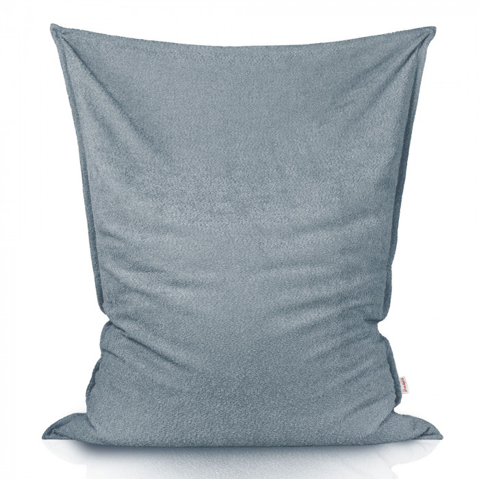 Bleue bouclé pouf poire coussin pour enfants