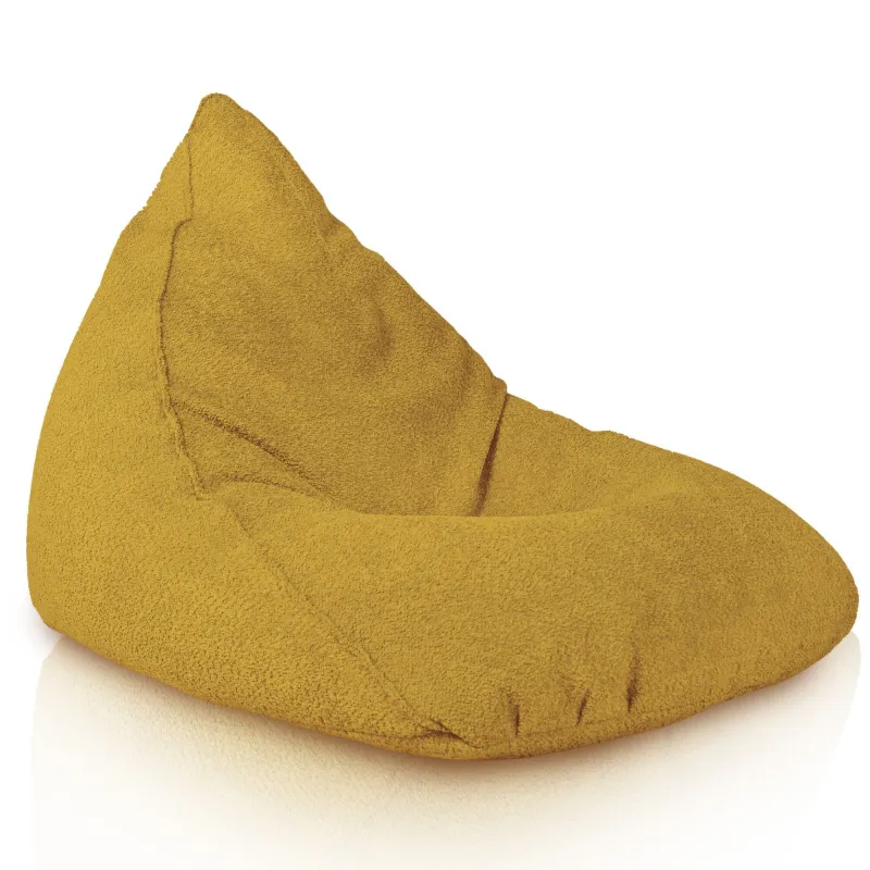 Pouf Poire de Sol XL Bermuda - Laine Bouclée