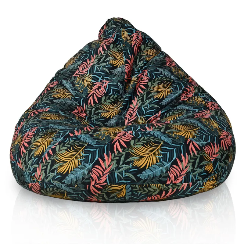 Pouf avec Dossier XXL Drop - Tissu Imprimé Premium – vue 21