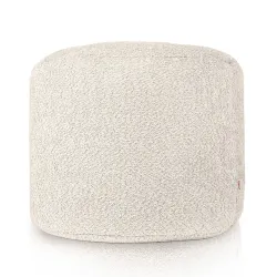 Pouf Rond Cylindre - Laine Bouclée – vue 2