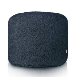 Pouf Rond Cylindre - Laine Bouclée – vue 2
