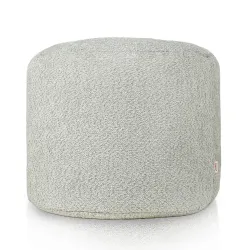 Pouf Rond Cylindre - Laine Bouclée – vue 2