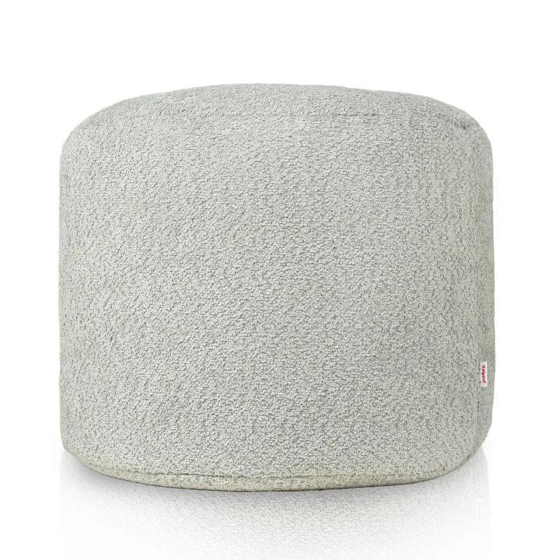 Pouf Rond Cylindre - Laine Bouclée – vue 2
