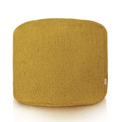 Pouf Rond Cylindre - Laine Bouclée – vue 2