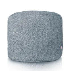 Pouf Rond Cylindre - Laine Bouclée – vue 2