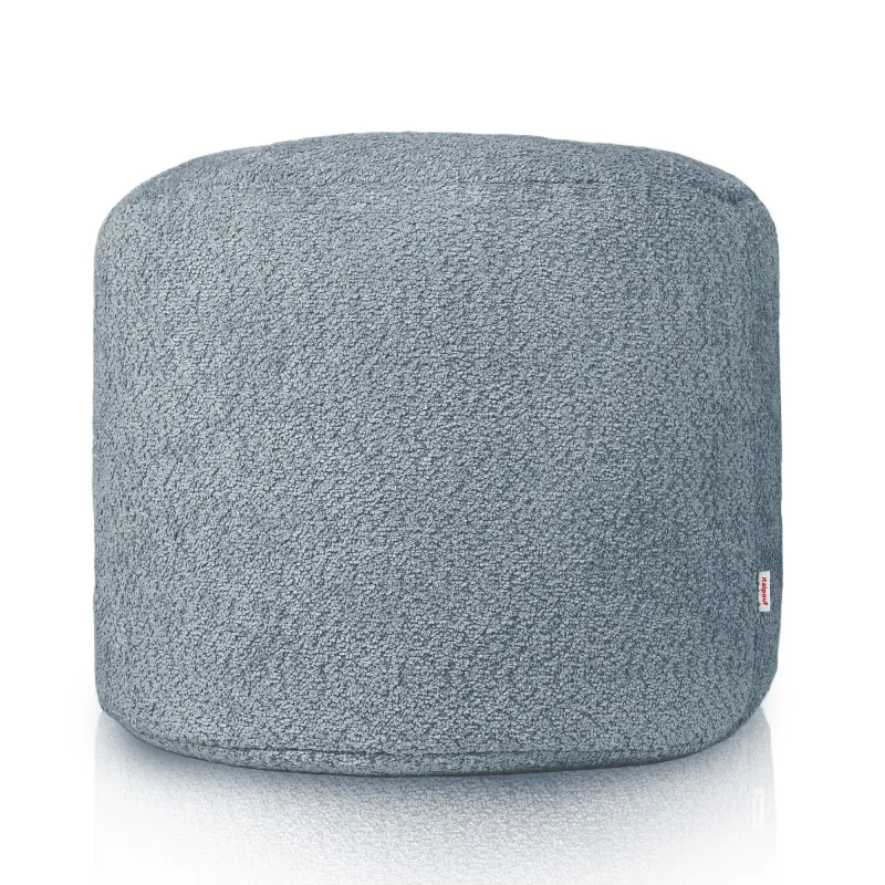 Pouf Rond Cylindre - Laine Bouclée – vue 2