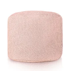 Pouf Rond Cylindre - Laine Bouclée – vue 2