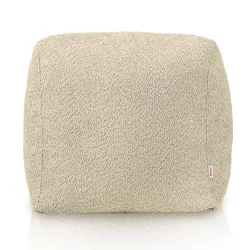 Pouf cubo beige pour un usage polyvalent dans votre maison