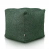 vert foncé Pouf Cube Boucle