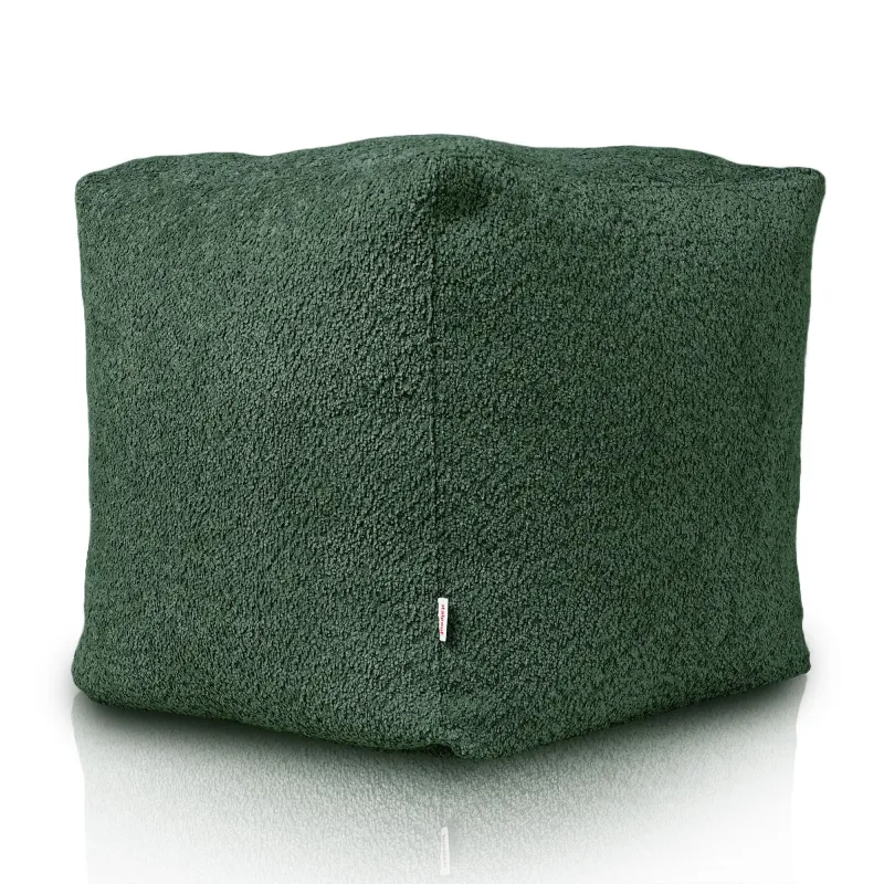 Pouf Cube Carré - Laine Bouclée – vue 3