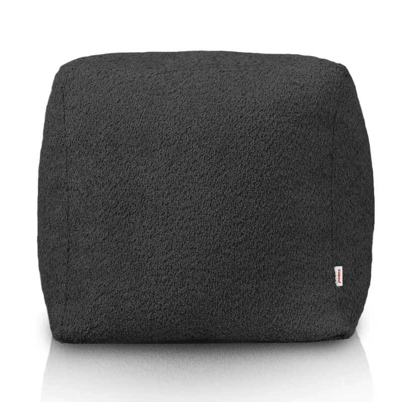 Pouf Cube Carré - Laine Bouclée – vue 2