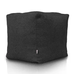 Pouf Cube Carré - Laine Bouclée – vue 3
