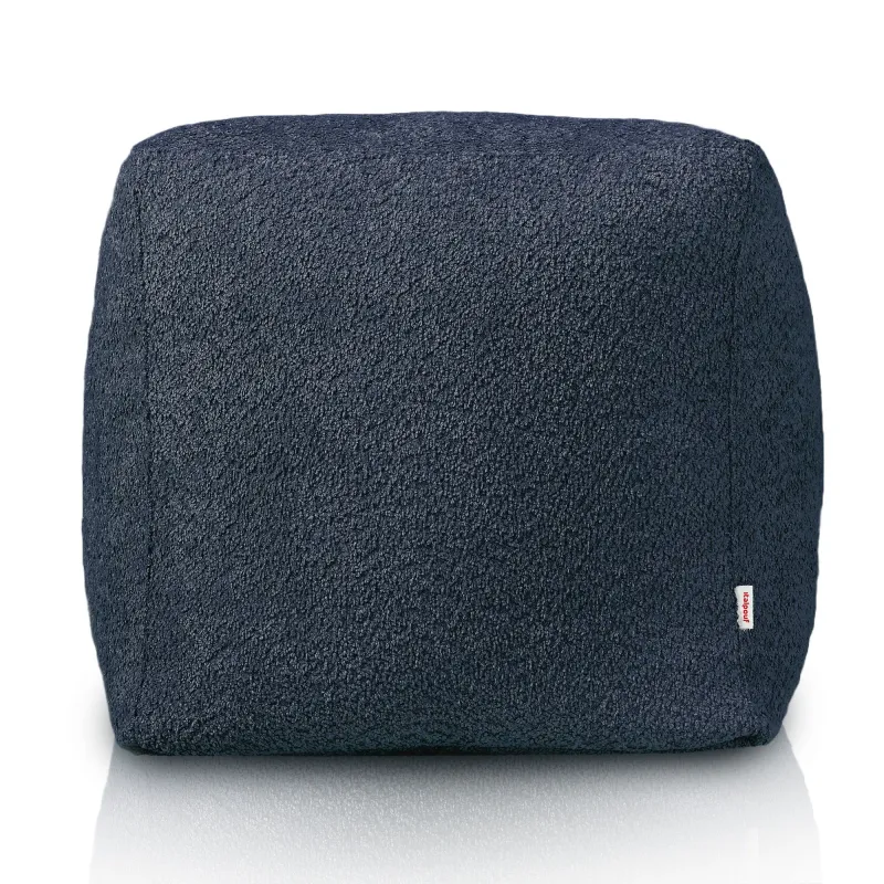 Pouf Cube Carré - Laine Bouclée – vue 2