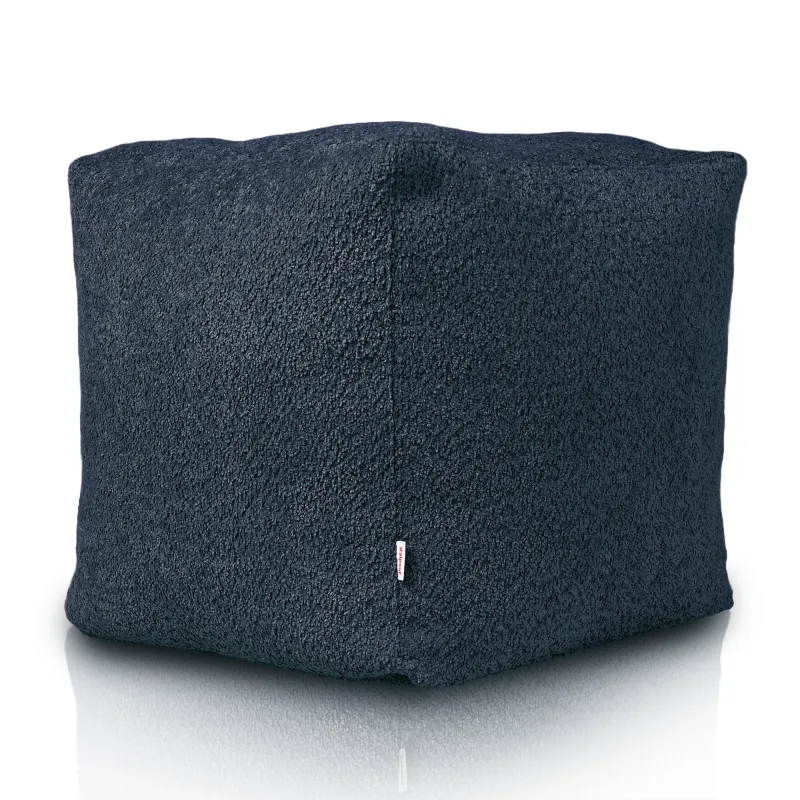Pouf Cube Carré - Laine Bouclée – vue 3