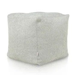 Pouf Cube Carré - Laine Bouclée
