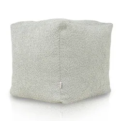 Pouf Cube Carré - Laine Bouclée – vue 3