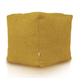Pouf Cube Carré - Laine Bouclée – vue 3