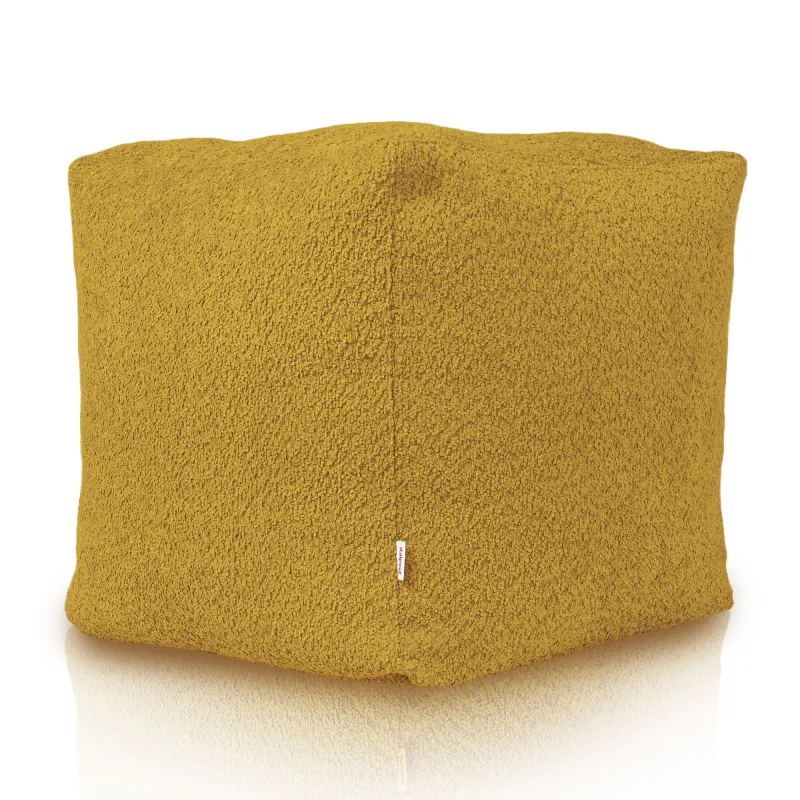Pouf Cube Carré - Laine Bouclée – vue 3