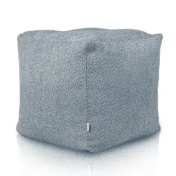 Pouf Cube Carré - Laine Bouclée