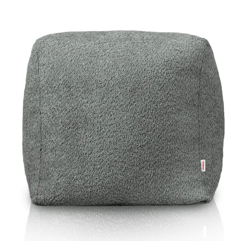 Pouf Cube Carré - Laine Bouclée – vue 2