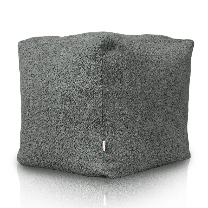 Pouf Cube Carré - Laine Bouclée – vue 3