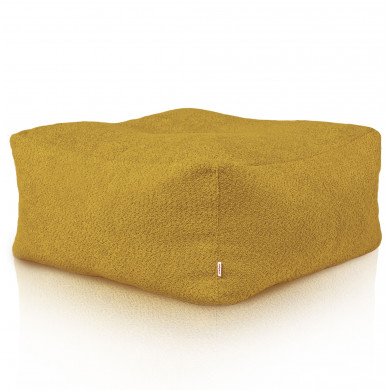 Moutarde pouf table florence boucle