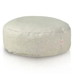 Pouf Repose-pieds Rond - Laine Noble Premium