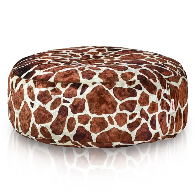 Pouf Repose-pieds Rond - Tissu Imprimé Premium – vue 5