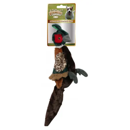 Jouet en peluche pour chien en forme de faisan, tissu doux, accessoires pour animaux de compagnie