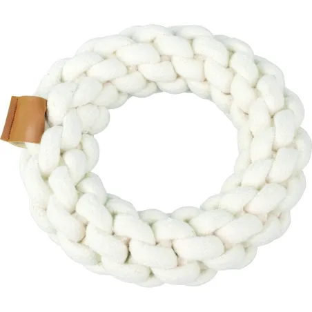 Jouet anneau en coton pour chien, accessoire durable et sûr pour animaux de compagnie