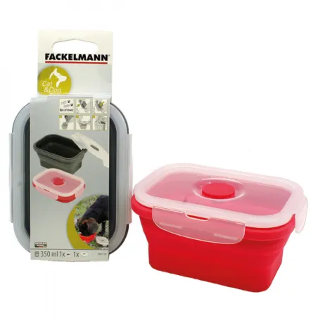 Gamelle pour chien carrée 350ml en matériau durable, accessoires pour animaux de compagnie