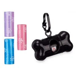 Set de conteneur vert pour sacs à déjections - accessoires pratiques pour animaux de compagnie