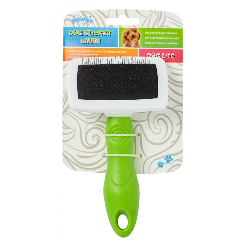 Brosse ergonomique à poils 11 cm, pour un toilettage confortable