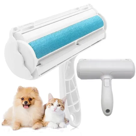 Brosse et rouleau pour l'élimination des poils, accessoires pratiques pour animaux de compagnie