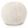 Ecru bouclé oreiller décoratif boule