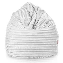 Pouf Poire XXL pour adultes Géant - Velours Côtelé Stripe – vue 2