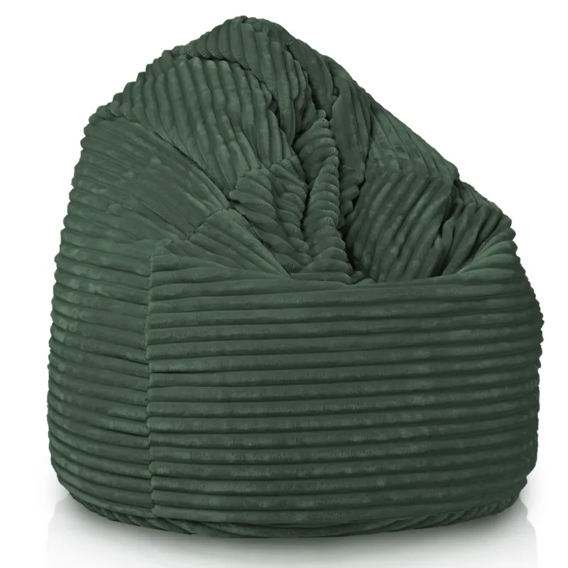 Pouf Poire XXL pour adultes Géant - Velours Côtelé Stripe