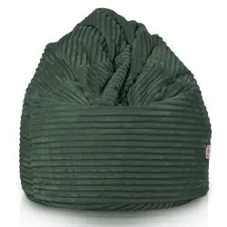 Pouf Poire XXL pour adultes Géant - Velours Côtelé Stripe – vue 2