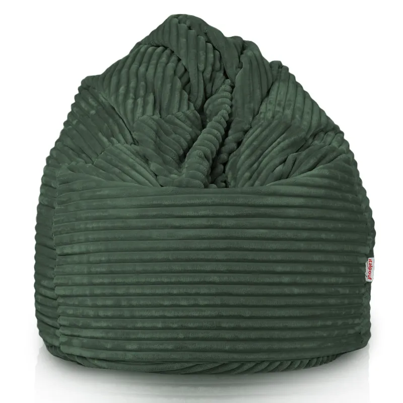 Pouf Poire XXL pour adultes Géant - Velours Côtelé Stripe – vue 2