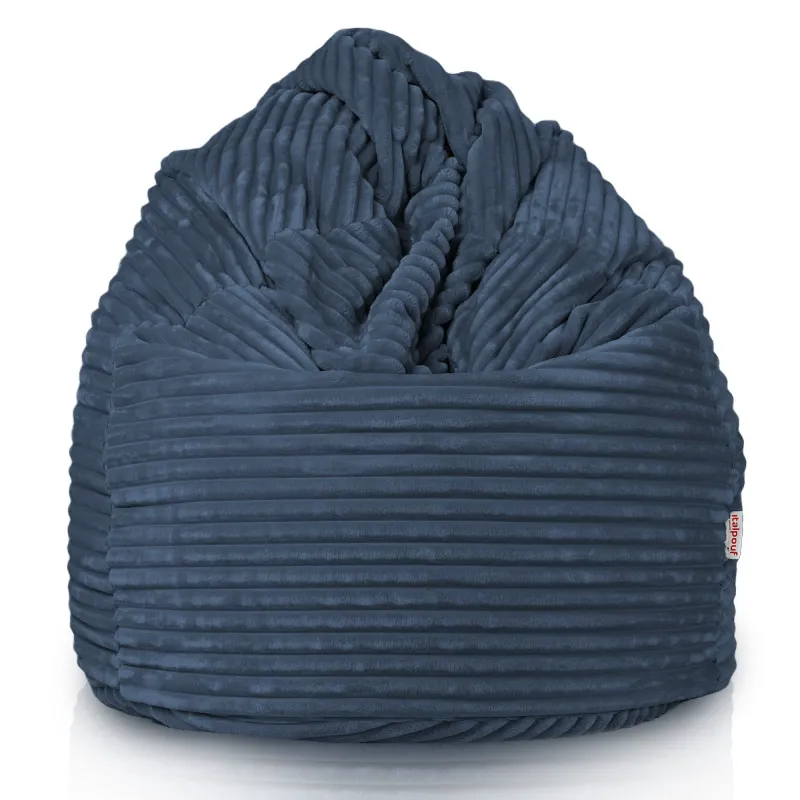 Pouf Poire XXL pour adultes Géant - Velours Côtelé Stripe – vue 2