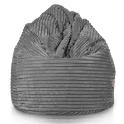 Pouf Poire XXL pour adultes Géant - Velours Côtelé Stripe – vue 2