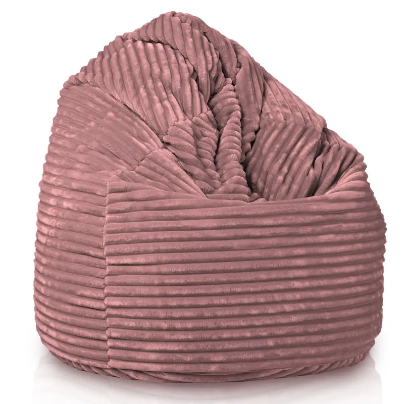 Pouf Poire XXL pour adultes Géant - Velours Côtelé Stripe