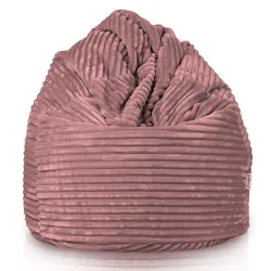 Pouf Poire XXL pour adultes Géant - Velours Côtelé Stripe – vue 2