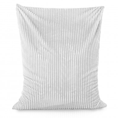 Blanc pouf poire coussin stripe